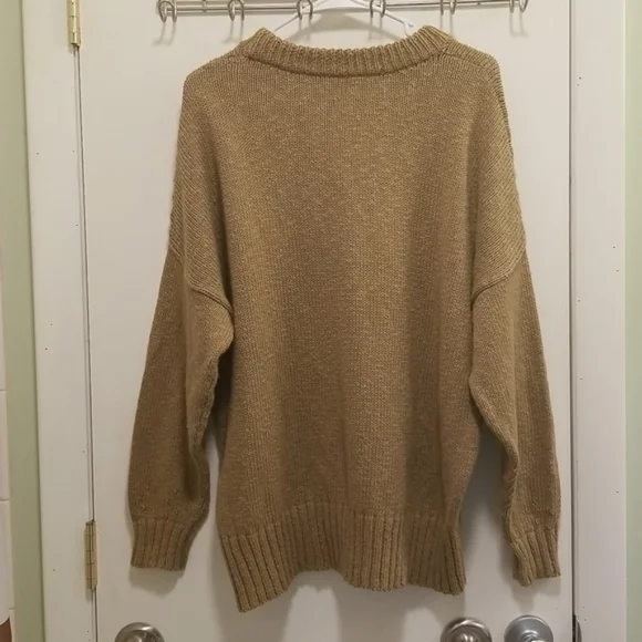 Jenni Kayne Cruise Cocoon Crewneck Sweater Safari Tan Small/Med Oversized! EUC! - Picture 5 of 12